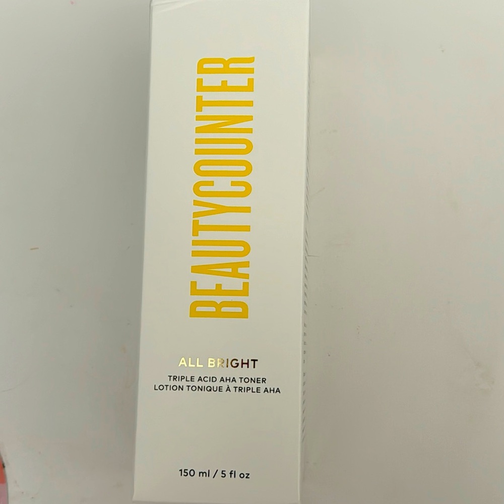 NEW Beautycounter ALL Bright. Triple acid aha toner. 150ml